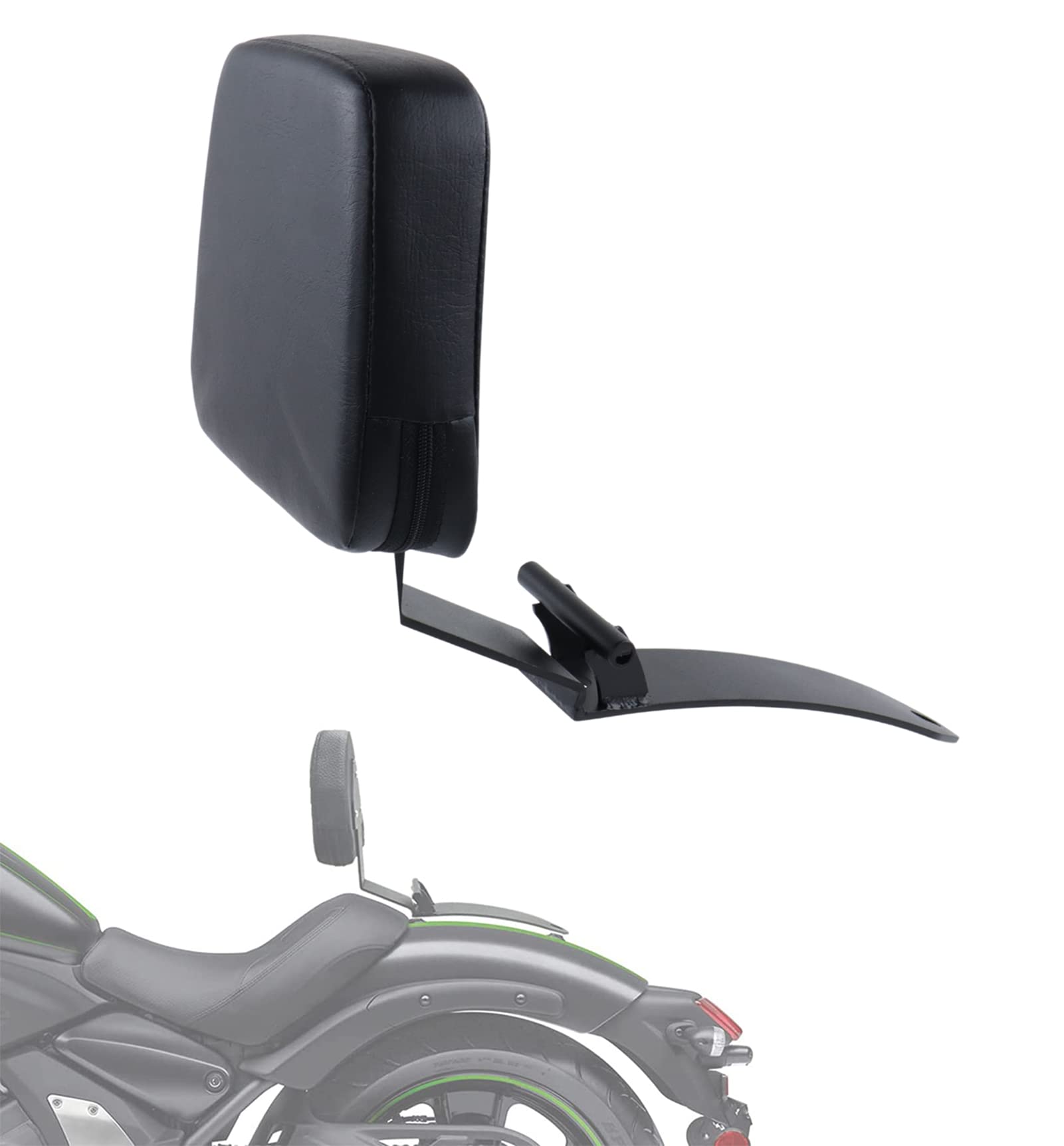 Motorrad-Fahrer-Rückenlehne Sissy Bar Unterstützung Halterung für Kawasaki Vulcan S 650 VN650 2015-2024 Rider Kissen Pad Zubehör von GYMARK