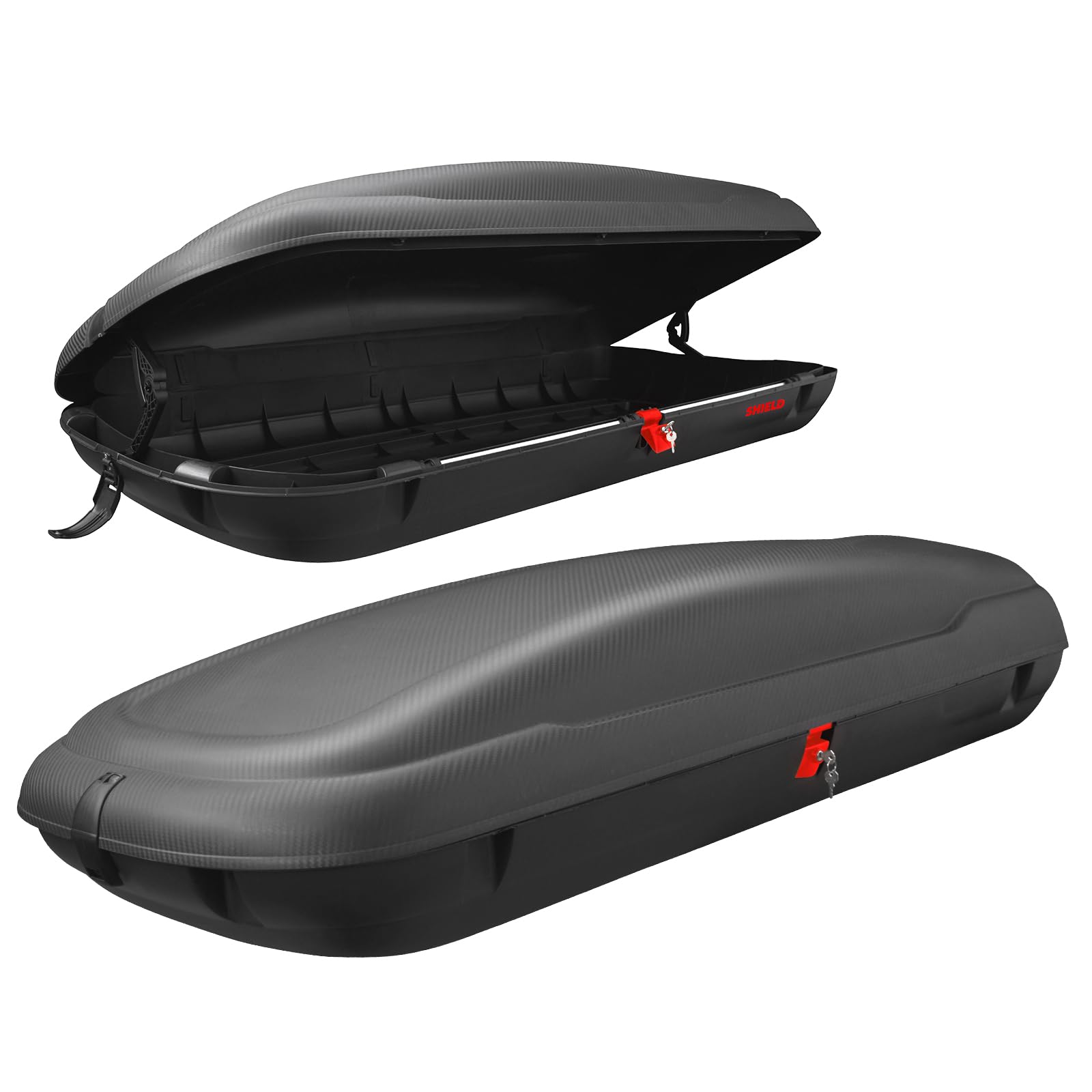 GYMAX Dach Box, Gepäck Dachkoffer mit Schlüsselschloss, doppelseitige Öffnung, Gepäckbox wasserdicht für PKW, Vans, SUVs, 75 kg Kapazität, Schwarz GYMAX Dach Box, Gepäck Dachkoffer mit Schlüsselschloss, doppelseitige Öffnung, Gepäckbox wasserdicht für PKW, Vans, SUVs, 75 kg Kapazität, Schwarz von GYMAX