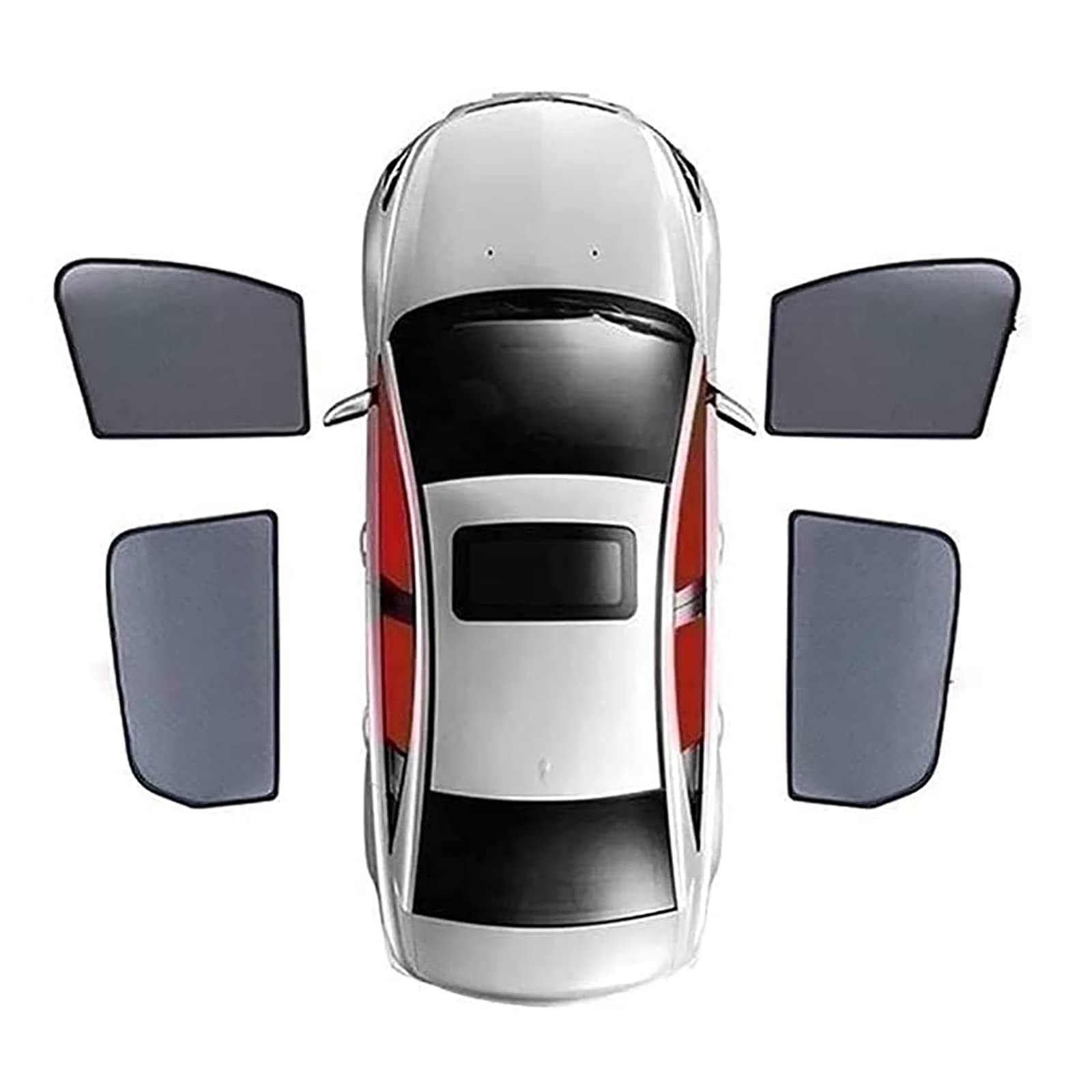 FüR Mitsubishi ASX 2012-2023 Auto Seitenfenster Sonnenschutz, Atmungsaktives Sonnenblende Seitenscheibe Uv-Schutz Schutzabdeckung ZubehöR von GYORI