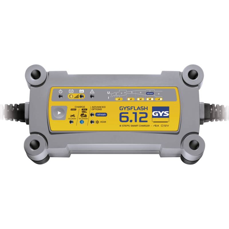 GYS 029613 GYSFLASH 6.12 Akku-Ladegerät, UK-Stecker von GYS