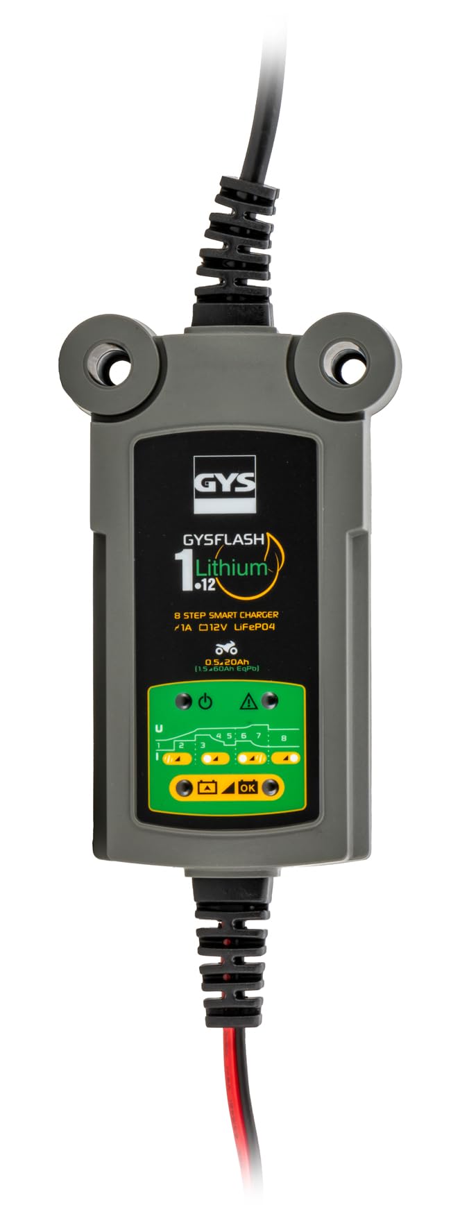 GYS Ladegerät Autobatterie Lithiumbatterieladegerät,1A für Auto und Motorräder von GYS