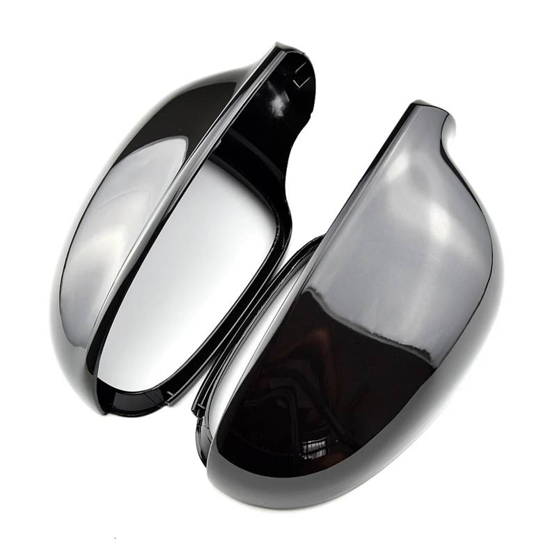 Außenspiegelkappe Kompatibel Mit VW Für Golf 5 Mk5 2003–2008 Für Golf G-Ti Mk5 2004–2008 Spiegelabdeckung Rückspiegelkappe Tür Für Außenspiegel-Abdeckkappen(Black) von GYTTAK