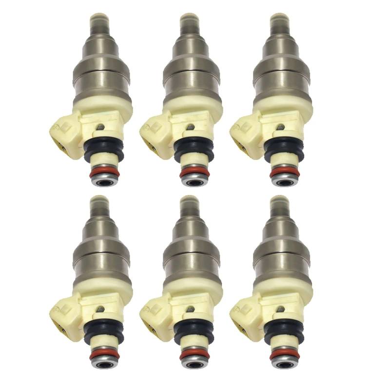 Einspritzdüsen Kompatibel Mit Mitsubishi Für Galant 1988 1989 1990 MD141263 INP-051 6 Stück Auto-Einspritzdüsen-Einspritzdüsen-Autozubehör von GYTTAK