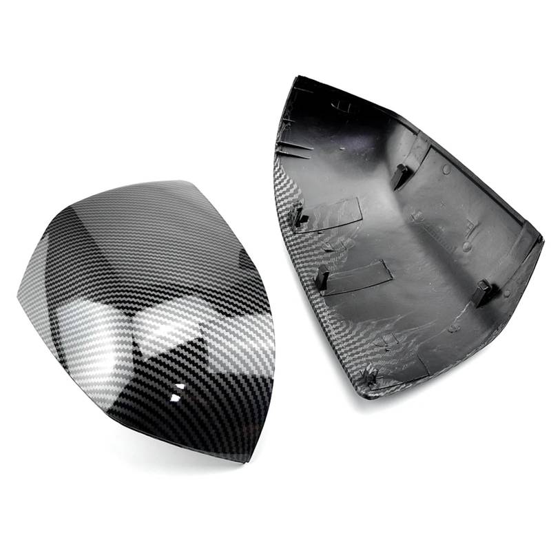 GYTTAK Außenspiegelkappe Kompatibel Mit Ford Für Focus 2005 2006 2007 2008 Rückspiegelkappe Für Flügel-Seitenspiegel-Abdeckungsgehäuse Gehäuse Autozubehör Ersatz(Carbon Look,No Light) von GYTTAK