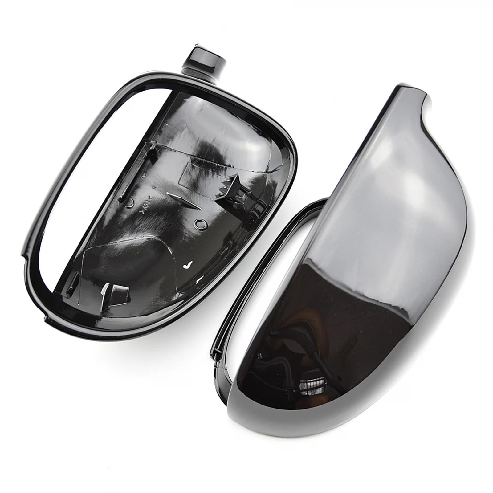 GYTTAK Außenspiegelkappe Kompatibel Mit VW Für Passat B5.5-Type 3bg 2001–2005 Für Sharan 2003–2010 Spiegelabdeckung Rückspiegelkappe Für Außenspiegelabdeckungen(Black) von GYTTAK