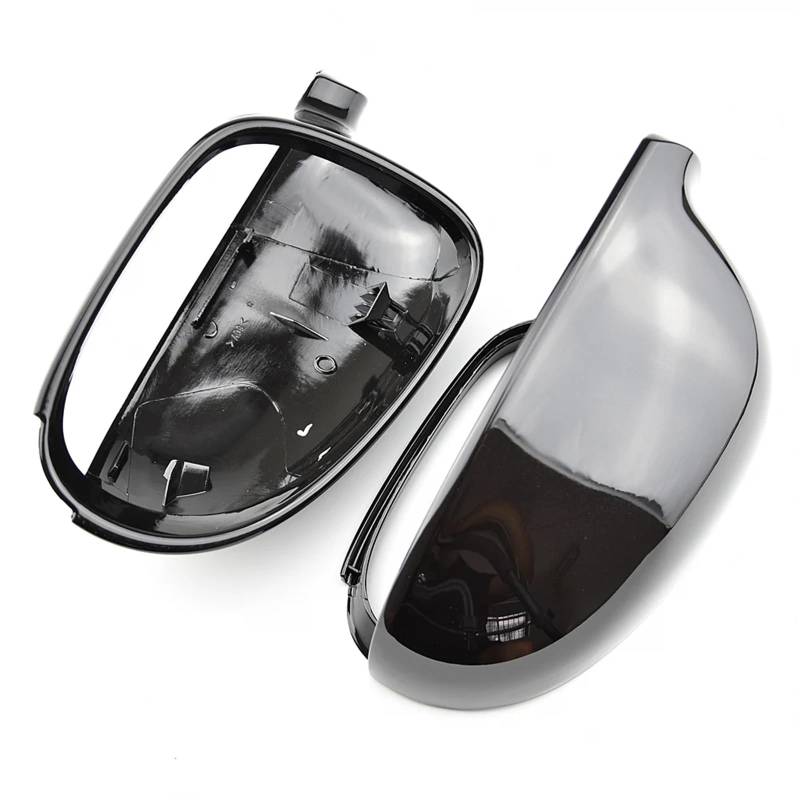 GYTTAK Außenspiegelkappe Kompatibel Mit VW Für Passat B5.5-Type 3bg 2001–2005 Für Sharan 2003–2010 Spiegelabdeckung Rückspiegelkappe Für Außenspiegelabdeckungen(Black) von GYTTAK
