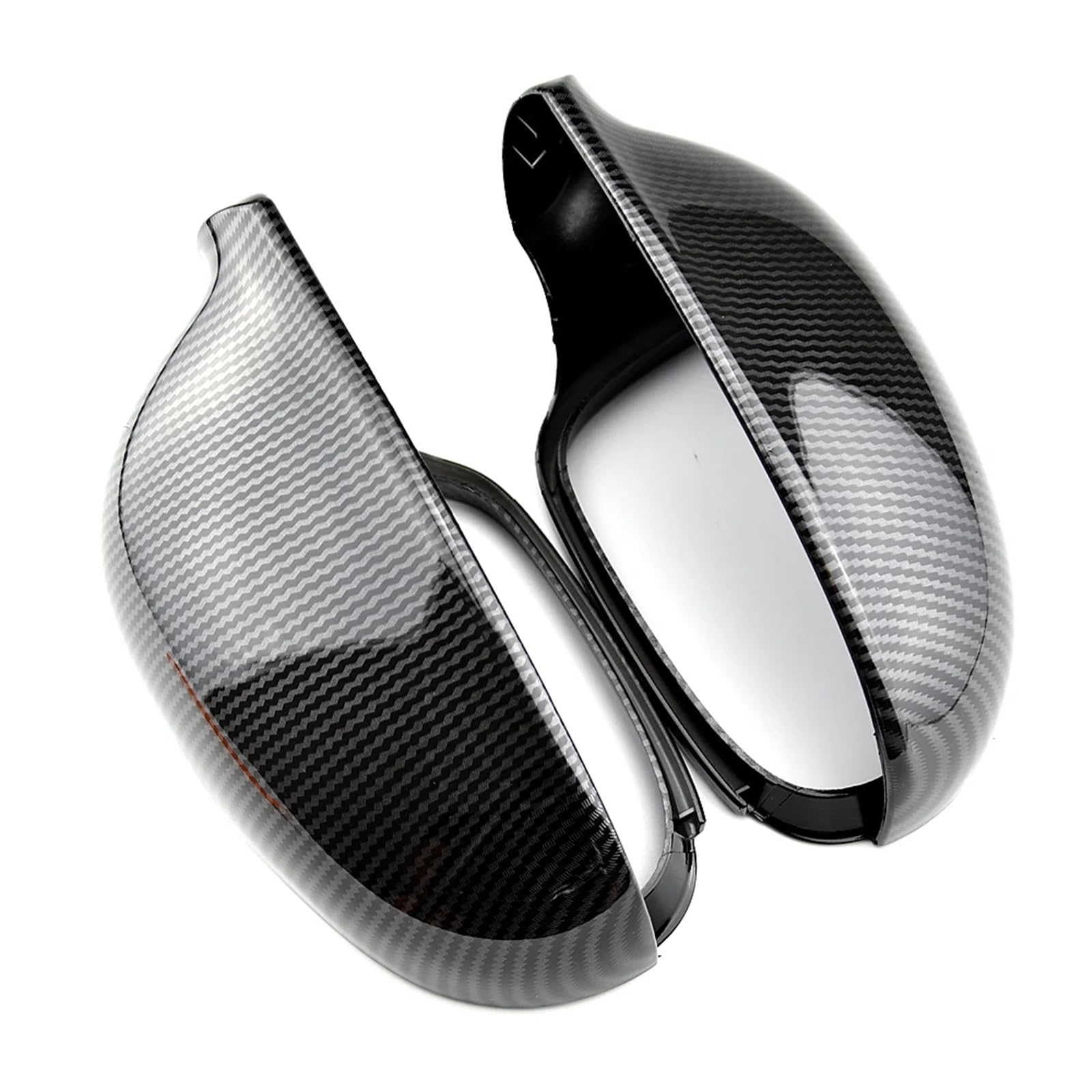 GYTTAK Außenspiegelkappe Kompatibel Mit VW Für Passat B5.5-Type 3bg 2001–2005 Für Sharan 2003–2010 Spiegelabdeckung Rückspiegelkappe Für Außenspiegelabdeckungen(Carbon Fiber) von GYTTAK
