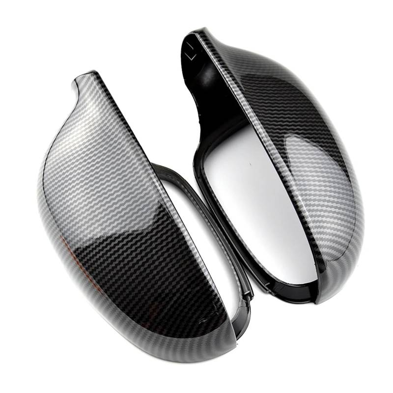 GYTTAK Außenspiegelkappe Kompatibel Mit VW Für Passat B5.5-Type 3bg 2001–2005 Für Sharan 2003–2010 Spiegelabdeckung Rückspiegelkappe Für Außenspiegelabdeckungen(Carbon Fiber) von GYTTAK