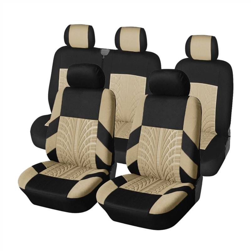 GYTTAK Auto-Schonbezüge Auto Wasserdicht Antifouling Sitzbezug Auto Stuhl Schutz Pad Set Pad Matte (Doppelte Vordersitze Und 2 + 1 Sitze)(color1) von GYTTAK