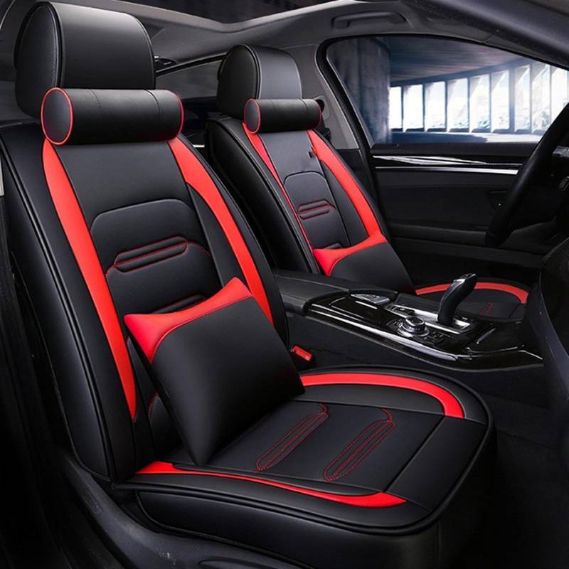 GYTTAK Auto-Schonbezüge Kompatibel Mit Cadillac SRX Cts CT4 CT5 XT4 CT6 SLS ATS ATSL XTS XT5 CT6 Für Escalade Autositzschutzbezüge Fahrzeugkissen(5,with Pillow) von GYTTAK