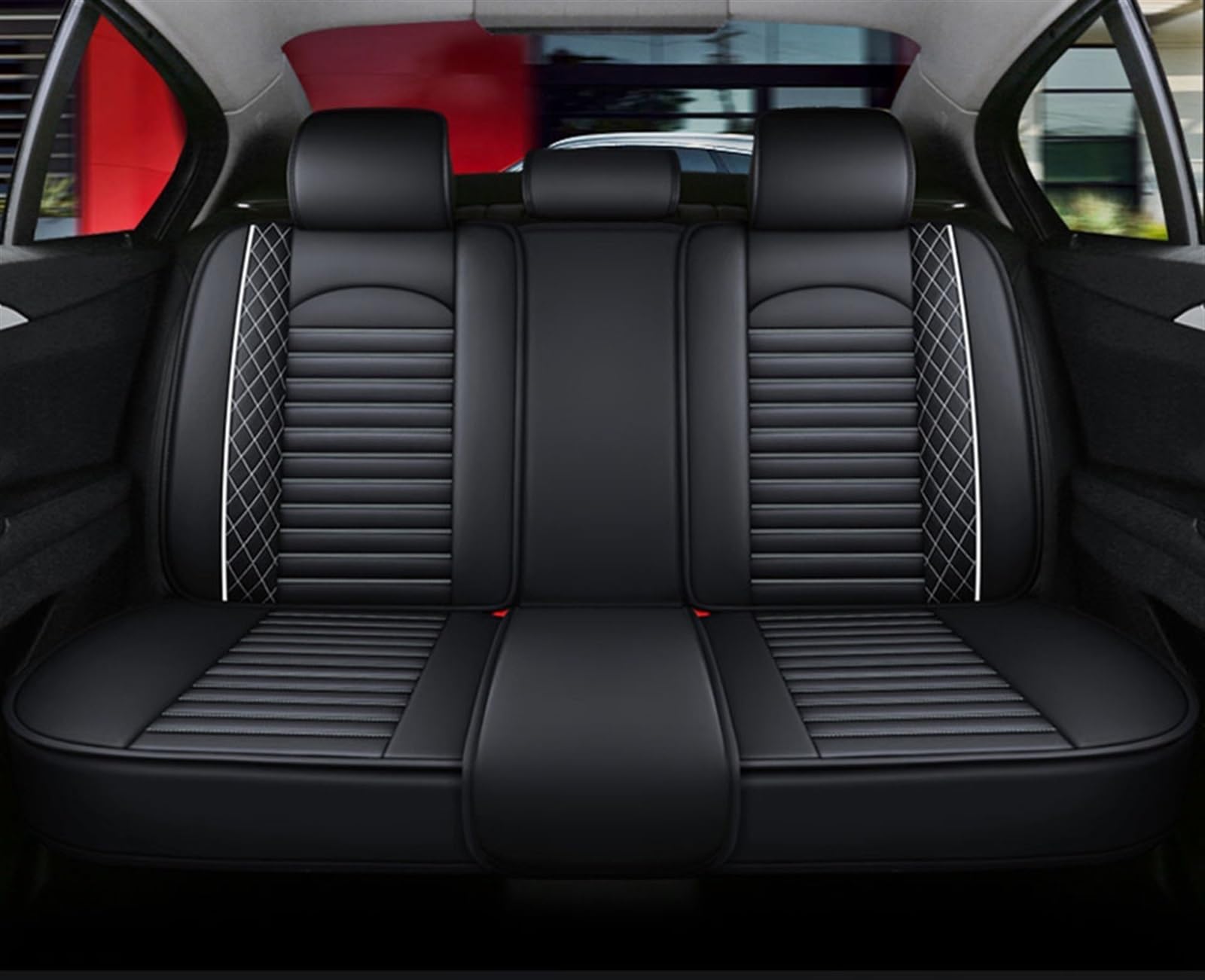 GYTTAK Auto-Schonbezüge Kompatibel Mit Jaguar XF XE Autositzbezüge-Set, Sitzkissenschutz, Vier-Jahreszeiten-Sitzbezug(B,2) von GYTTAK