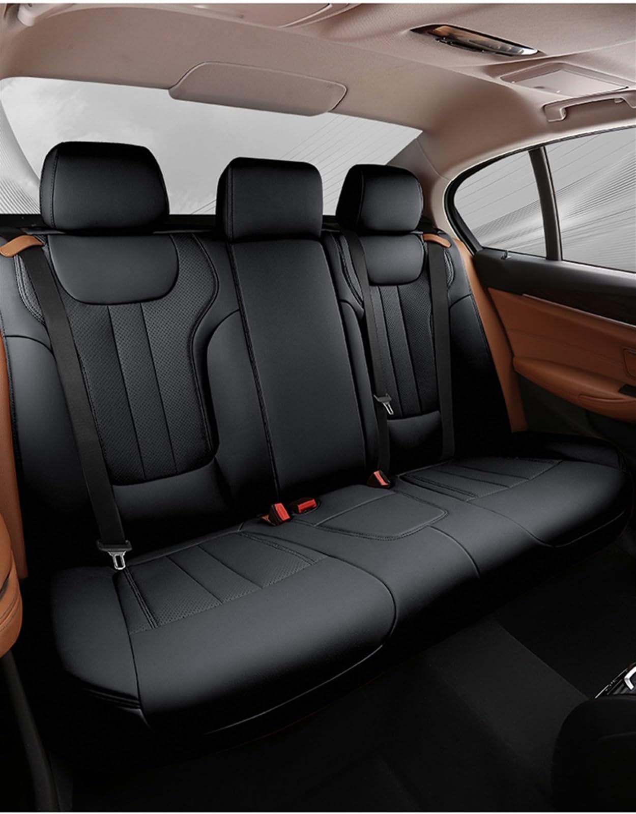 GYTTAK Auto-Schonbezüge Kompatibel Mit VW Für Polo 2014 2015 2016 2017 2019 2020. Auto-wasserdichte Antifouling-verschleißfeste Sitzbezüge Waschbar(B,3) von GYTTAK
