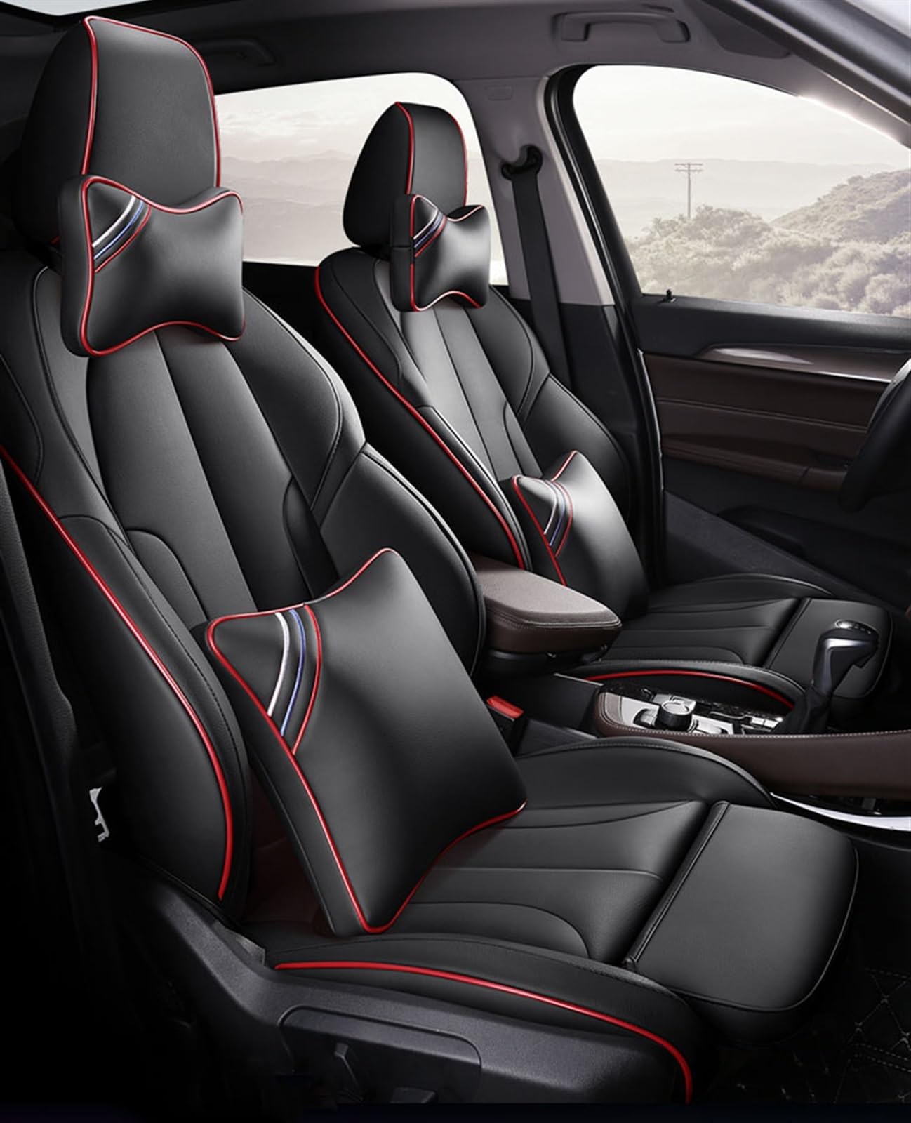 GYTTAK Auto-Schonbezüge Kompatibel Mit X5 X6 Z4 E53 E70 E71 E72 E85 E86 E89 Autositzbezüge Fahrersitzbezug Schutz Four Seasons Sitzbezug(2,with Pillow) von GYTTAK
