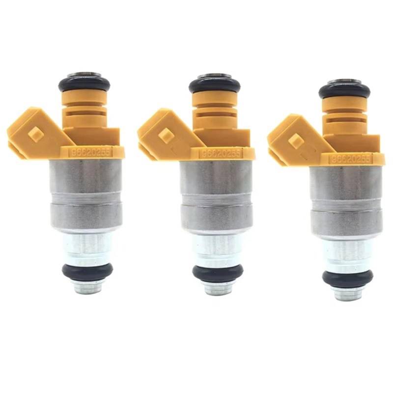 GYTTAK Einspritzdüsen Kompatibel Mit Chevrolet Für Matiz 0,8 M200 M250 Für KLYA Für Spark 0,8i 1,0i 1998-2010 3X Auto-Kraftstoffeinspritzdüsen 96620255 ADG02801 96351840 96518620 von GYTTAK