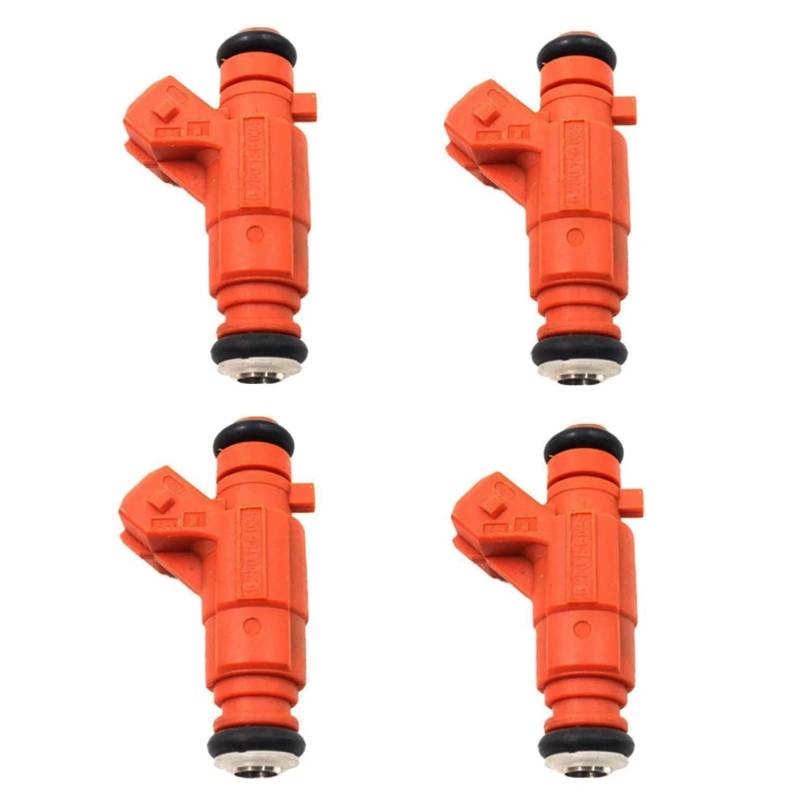 GYTTAK Einspritzdüsen Kompatibel Mit Citroen Für C2 C3 2003 2004 2005 2006 2007 2008 2009 2010 2011 2012 2013 2014 0280156034 4-teiliges Auto-Einspritzventil Einspritzventil von GYTTAK