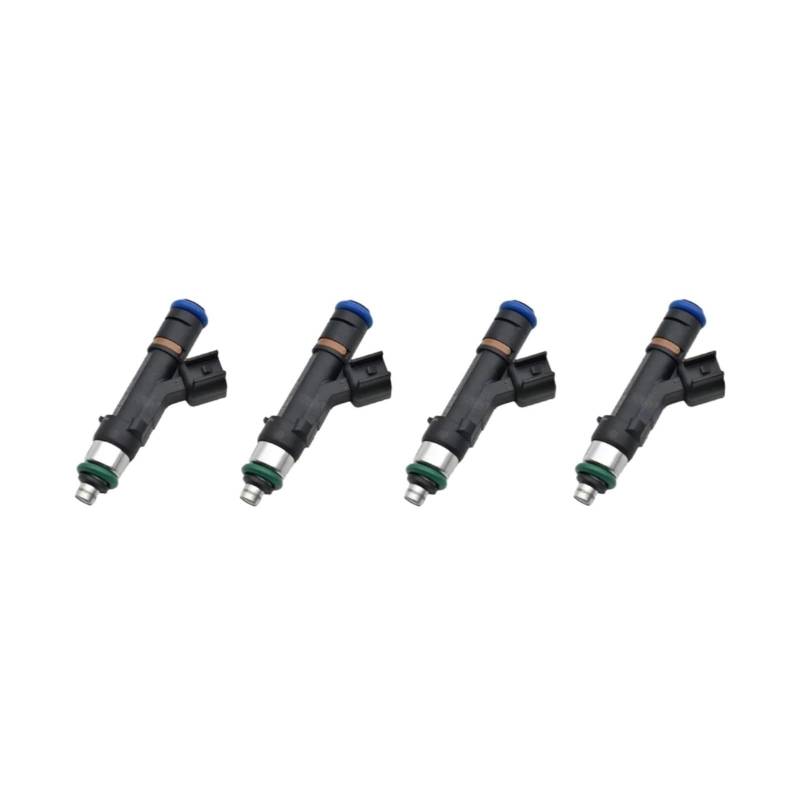 GYTTAK Einspritzdüsen Kompatibel Mit Ford Für Ranger Für Fusion 2.3L 2006 2007 2008 2009 2010 0280158105 4 STÜCKE Auto-Kraftstoffsprühdüse Kraftstoffinjektor Autozubehör von GYTTAK