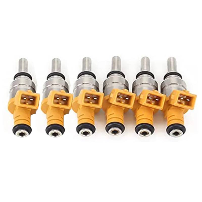 GYTTAK Einspritzdüsen Kompatibel Mit K&ia Für Rio 1.6L 1.5L 2001 2002 2003 2004 2005 0K30E13250 0K30E-13250 6-teiliges Auto-Kraftstoff-Benzin-Einspritzventil Auto-Kraftstoff-Einspritzventil von GYTTAK