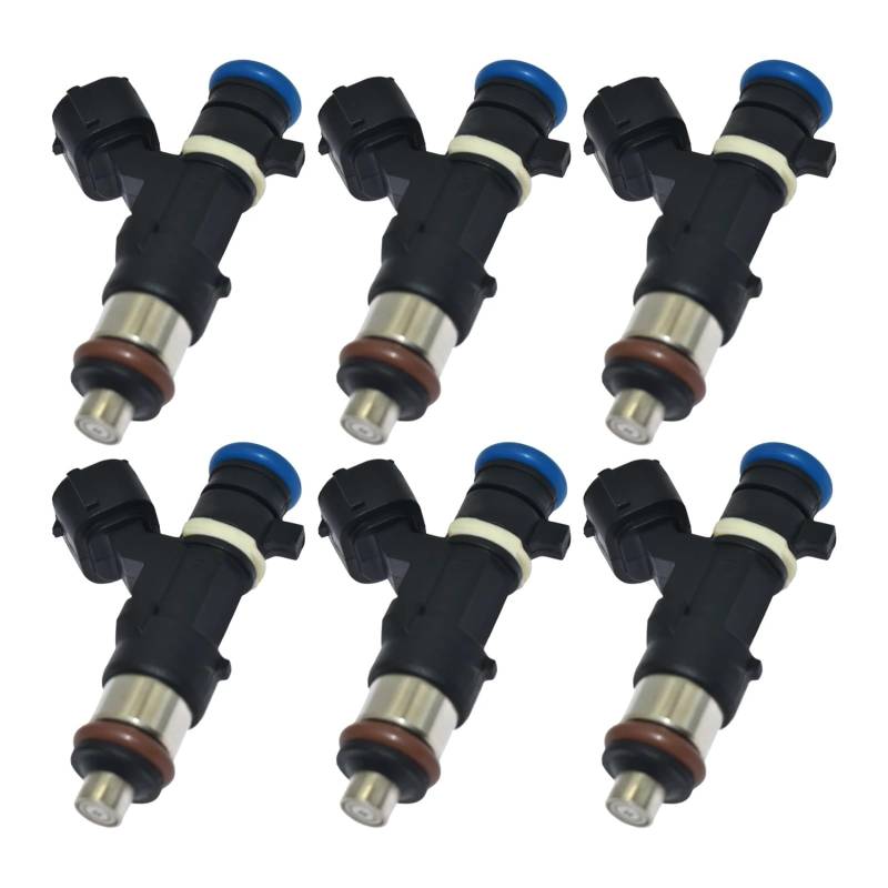 GYTTAK Einspritzdüsen Kompatibel Mit Nissan Für Quest 3.5L V6 2004 2005 2006 2007 2008 2009 0280158005 6 Stück Auto-Benzindüsen-Einspritzdüsen-Autozubehör von GYTTAK