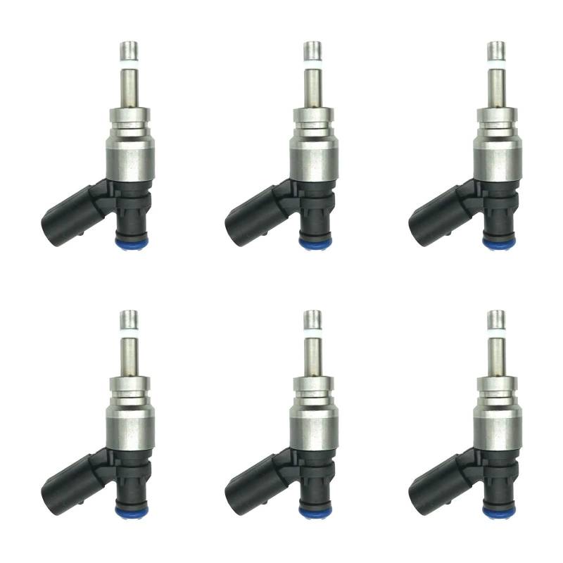 GYTTAK Einspritzdüsen Kompatibel Mit Seat Für Altea 2004 2005 2006 2007 2008 2009 2010 06E906036C 06E906036F 06E906036E 6 Stück Auto-Einspritzdüsen-Einspritzventil von GYTTAK
