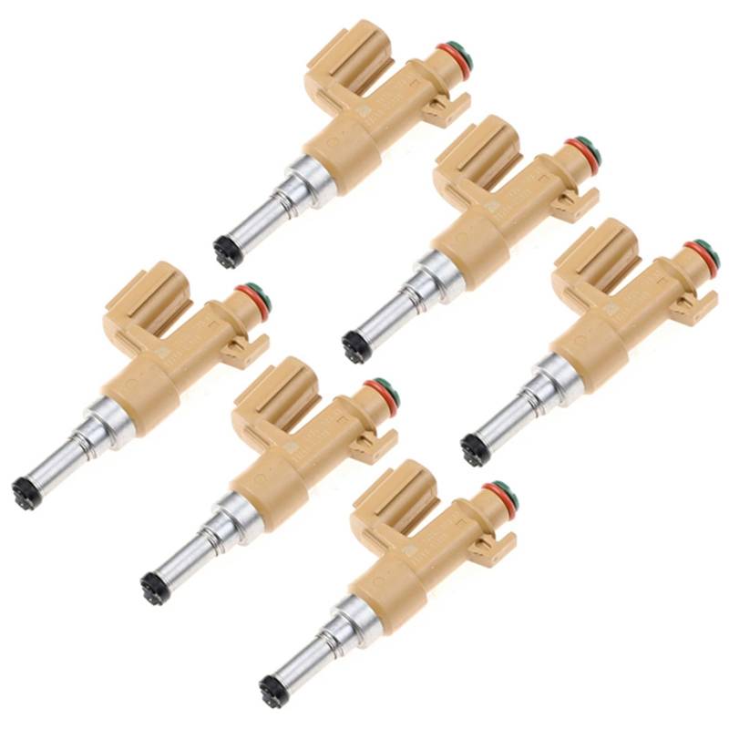 GYTTAK Einspritzdüsen Kompatibel Mit Toyota Für Land Für Cruiser Für Tundra Für Sequoia 5.7L V8 Kraftstoffeinspritzdüse 232500S020 23250-0S020 23209-39165 23209-09150 2320939165 2320909150(Size 6pcs) von GYTTAK