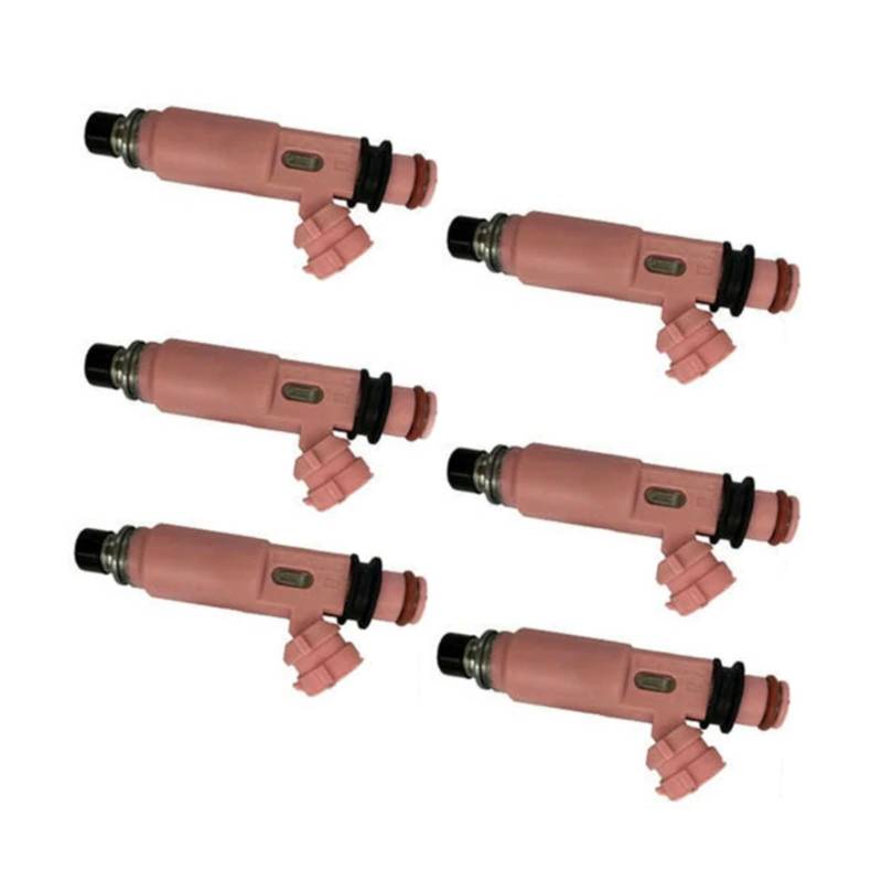 GYTTAK Einspritzdüsen Kompatibel Mit Toyota Für Solara 2005 2006 2007 3.3L 23250-20030 FJ644 6 STÜCKE Auto Benzindüse Kraftstoffinjektor Autozubehör von GYTTAK