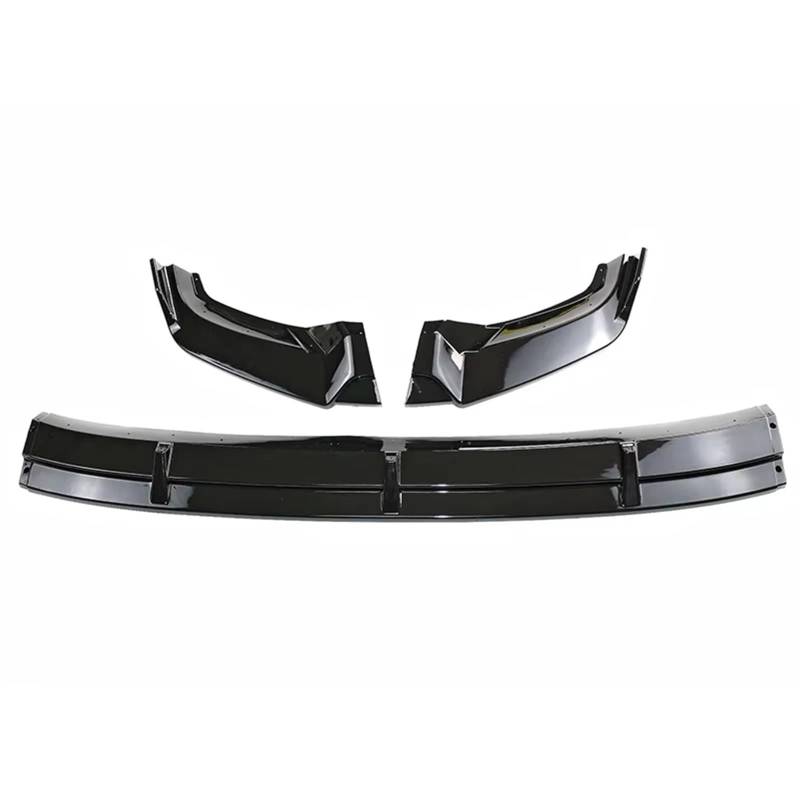 GYTTAK Kofferraumspoiler Kompatibel Mit Vw Für Tiguan 2017 2018 2019 2020 Auto-Frontstoßstange Lippensplitter Diffusor Body-Kits Spoiler Stoßstangenschutz Schutz Zubehör(Gloss Black) von GYTTAK