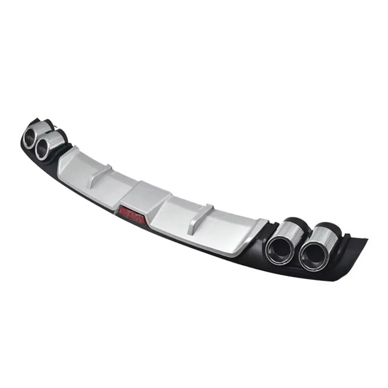 GYTTAK Kofferraumspoiler Universeller Heckstoßstangenspoiler Hecklippe Heckspoiler Auto-ABS-Spoiler Diffusor Außen-Tuning-Zubehör 120–128 cm(B-128CM-silver) von GYTTAK