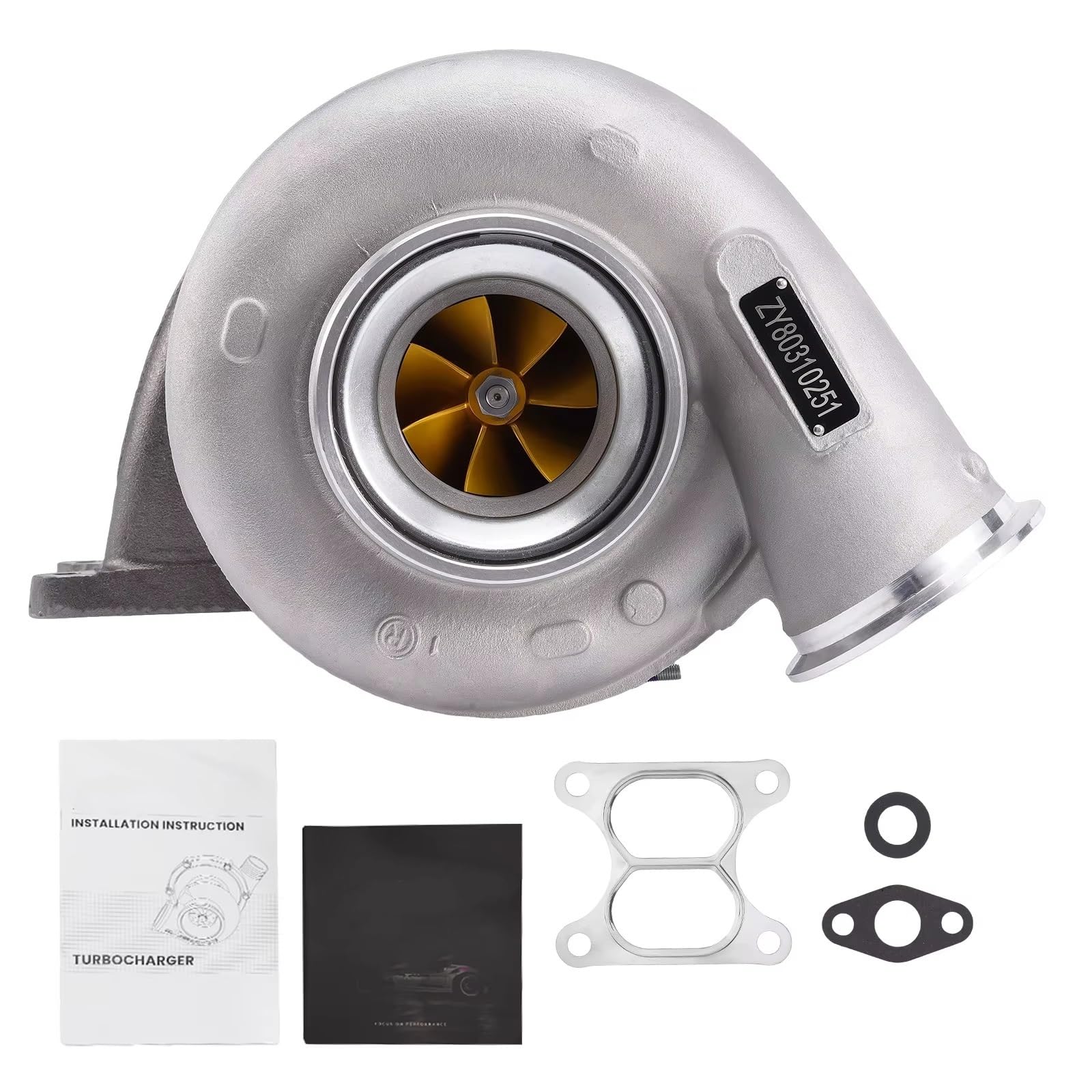 GYTTAK Motor-Turbolader Kompatibel Mit Cummins ISX1, ISX Signature 450 Für Twin-Scroll Billet Wheel Turbolader 408975400 4089754NX 4025184 4025184RX 3595093 3800653 GYTTAK Motor-Turbolader Kompatibel Mit Cummins ISX1, ISX Signature 450 Für Twin-Scroll Billet Wheel Turbolader 408975400 4089754NX 4025184 4025184RX 3595093 3800653 von GYTTAK