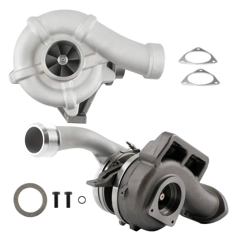 GYTTAK Motor-Turbolader Kompatibel Mit Ford Für F-350 F-450 F-550 Für Super Für Duty V8 6.4L 2008 2009 2010 Turbolader Hoch- Und Niederdruck-Turbo 8C3Z6K682B 8C3Z6K682BRM 1848300C96 von GYTTAK