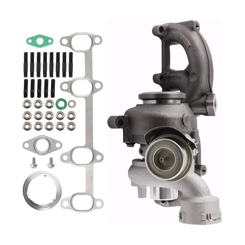 GYTTAK Motor-Turbolader Kompatibel Mit Seat Für Altea 1.9 Für TDI; BLS/BJB/BKC/BXE; 105 PS OE: 54399880011 03G253014FV Turbo Turbolader Turbine Turbo Compressore von GYTTAK