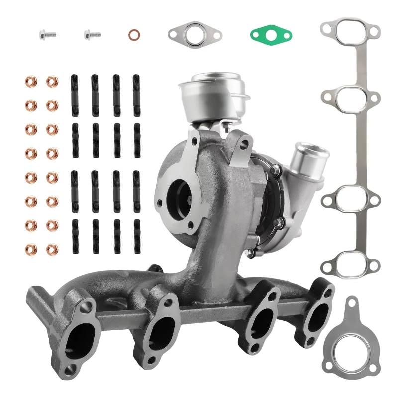 GYTTAK Motor-Turbolader Kompatibel Mit Seat Für Cordoba 1.9TDI 81KW/110PS AUY/AJM 1999 2000-2002 Für Leon 1.9TDI 85KW/116PS AUY/AJM 2000-2005 Turbolader 713673-5006S von GYTTAK