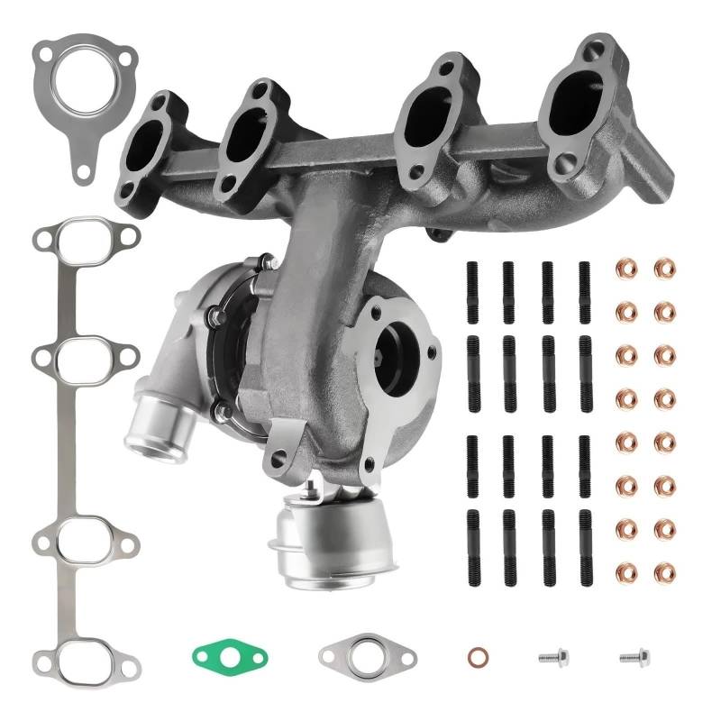 GYTTAK Motor-Turbolader Kompatibel Mit VW Für Bora 1.9TDI 74KW/100PS 85KW/116PS AUY 2000 2001 2002 2003 2004 2005 Turbolader-Kompressor 713673-5006S 1135819 von GYTTAK