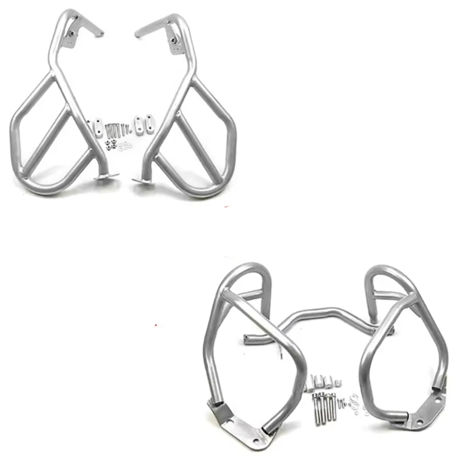 GYTTAK Motorrad Motorschutzbügel Kompatibel Mit Für R1200GS 2008 2009 2010 2011 2012 Motorradzubehör Motorschutzbügel Sturzbügel Rahmen Tank Stoßfänger Verkleidung Schutzbügel(Silver,1 Set) von GYTTAK