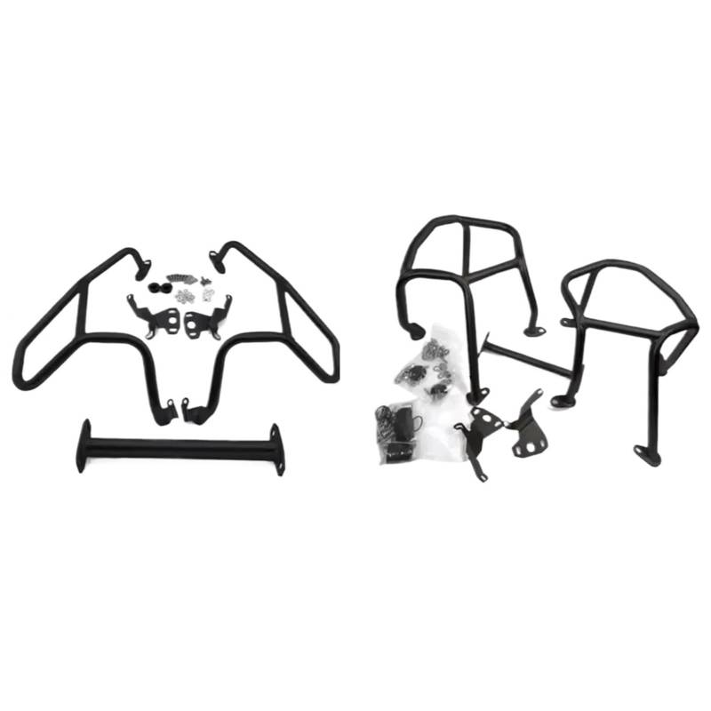 GYTTAK Motorrad Motorschutzbügel Kompatibel Mit Für R1250GS LC 2019 2020 2021 2022 2023 Motorrad Highway Motorschutz Crash Bar Rahmen Stoßfänger Verkleidung Schutzstangen(Black,1 Set) von GYTTAK