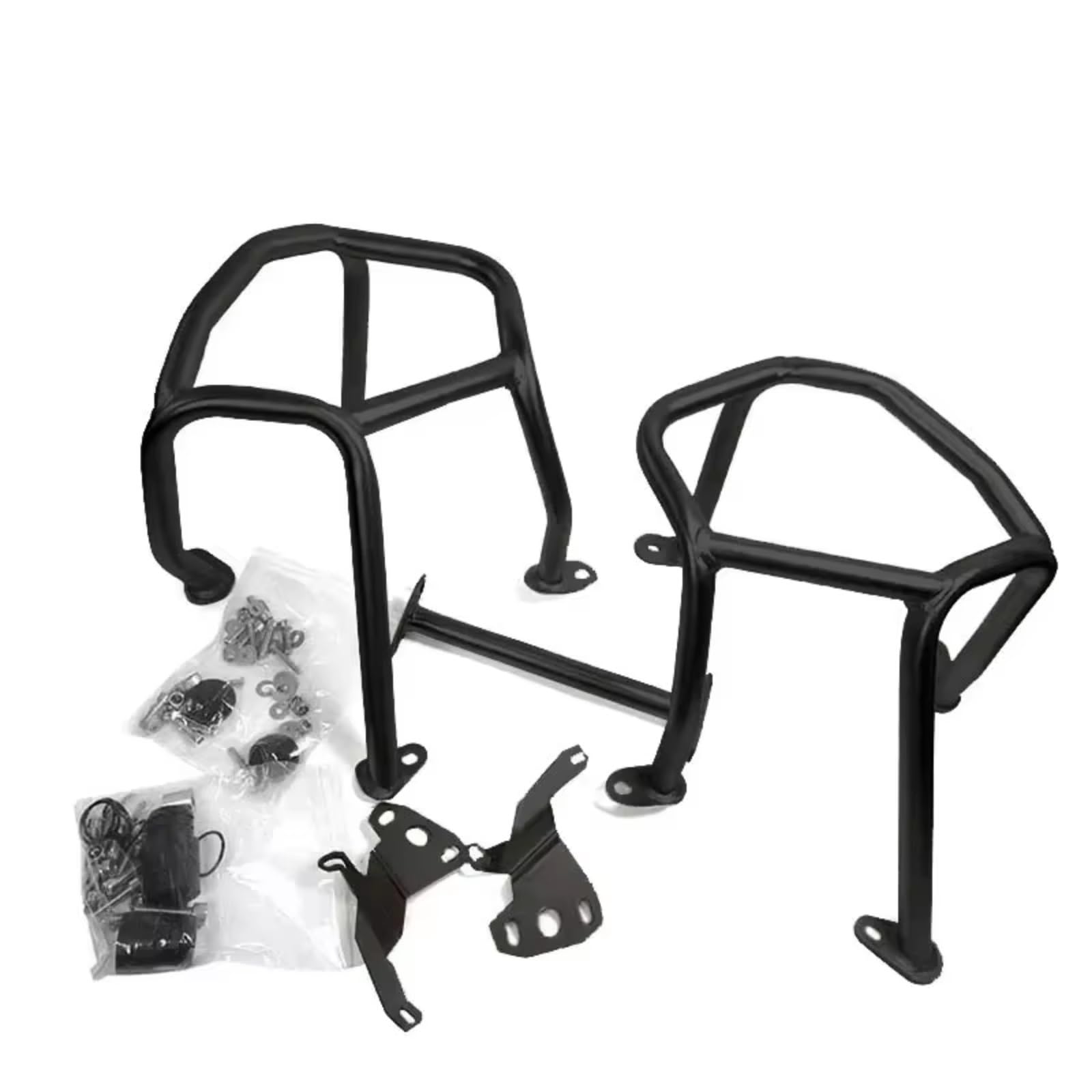 GYTTAK Motorrad Motorschutzbügel Kompatibel Mit Für R1250GS LC 2019 2020 2021 2022 2023 Motorrad Highway Motorschutz Crash Bar Rahmen Stoßfänger Verkleidung Schutzstangen(Black,Lower) von GYTTAK