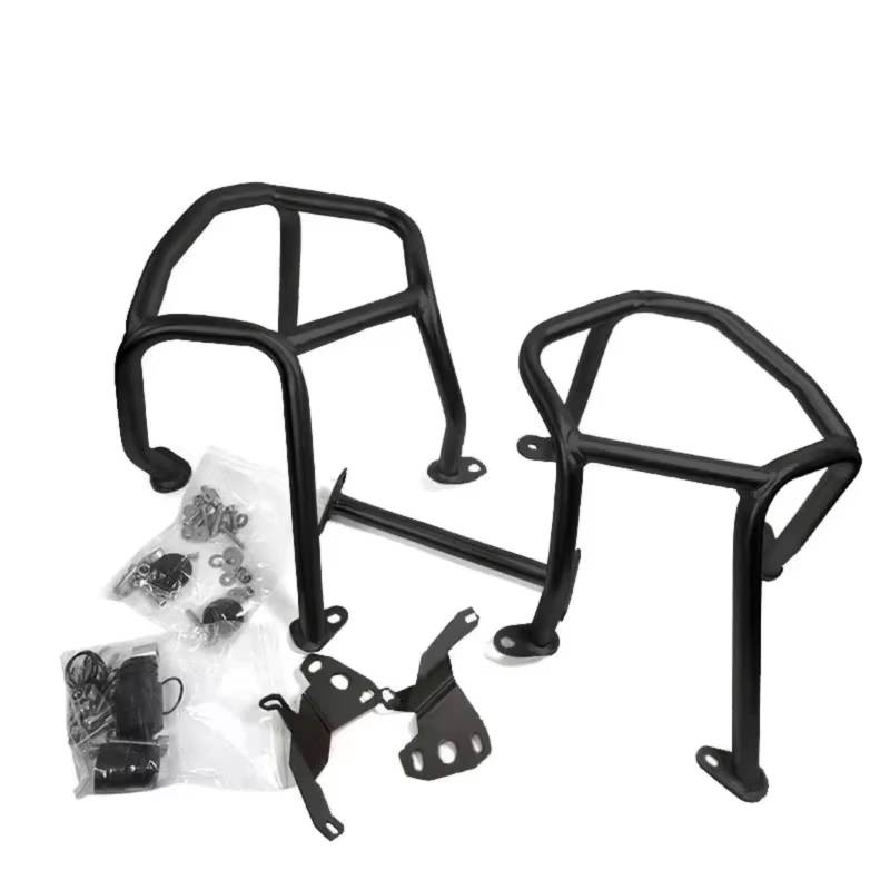 GYTTAK Motorrad Motorschutzbügel Kompatibel Mit Für R1250GS LC 2019 2020 2021 2022 2023 Motorrad Highway Motorschutz Crash Bar Rahmen Stoßfänger Verkleidung Schutzstangen(Black,Lower) von GYTTAK