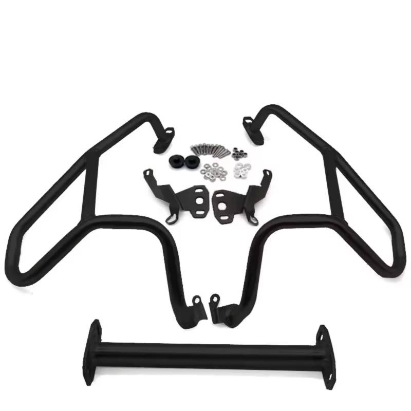 GYTTAK Motorrad Motorschutzbügel Kompatibel Mit Für R1250GS LC 2019 2020 2021 2022 2023 Motorrad Highway Motorschutz Crash Bar Rahmen Stoßfänger Verkleidung Schutzstangen(Black,Upper) von GYTTAK
