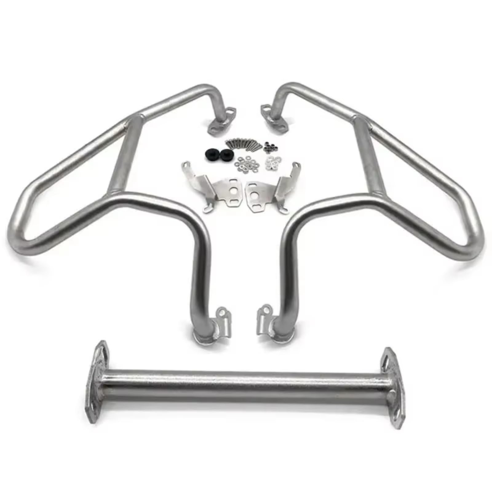 GYTTAK Motorrad Motorschutzbügel Kompatibel Mit Für R1250GS LC 2019 2020 2021 2022 2023 Motorrad Highway Motorschutz Crash Bar Rahmen Stoßfänger Verkleidung Schutzstangen(Silver,Upper) von GYTTAK