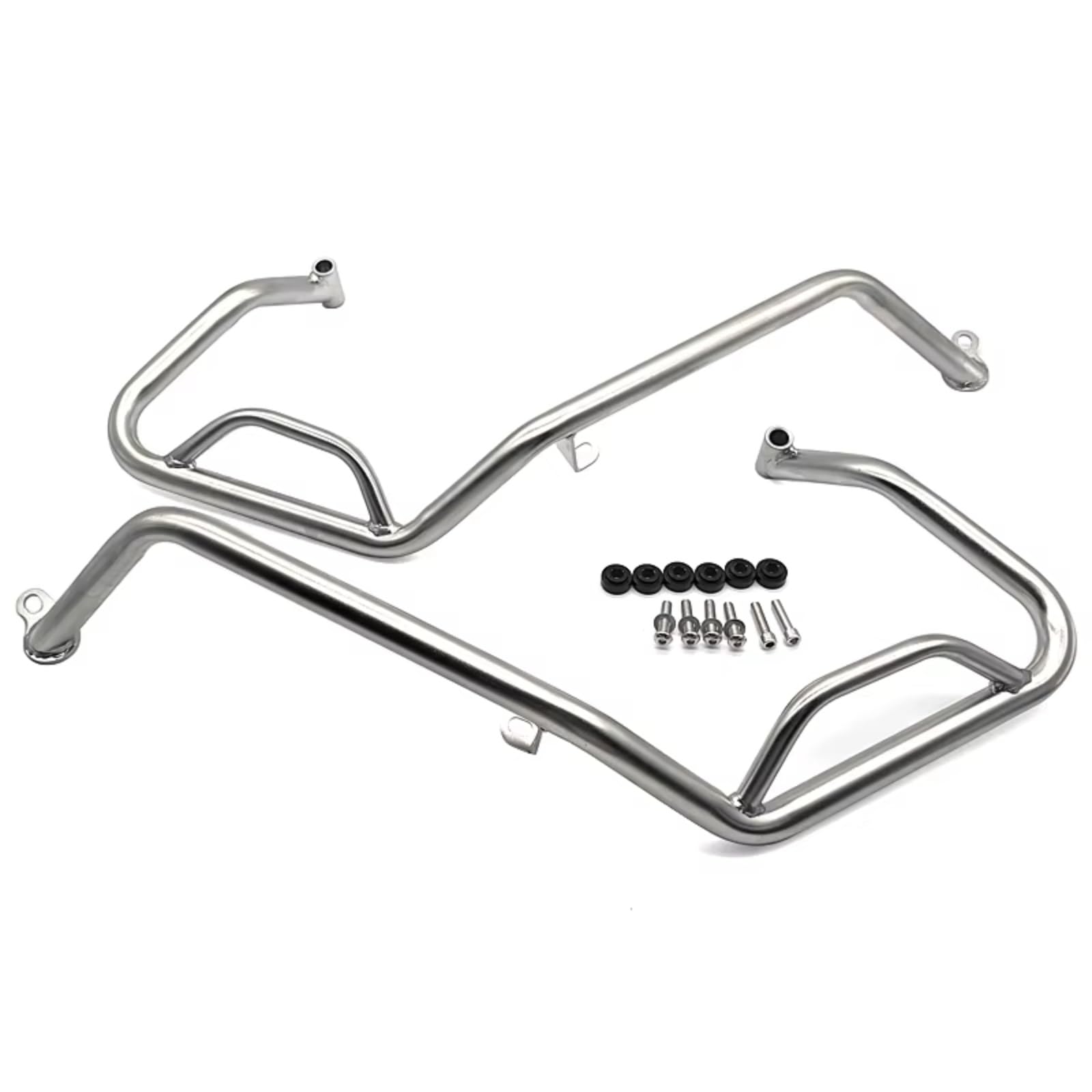 GYTTAK Motorrad Motorschutzbügel Kompatibel Mit XADV750 2021 2022 Motorrad-Motorschutzrahmen-Schieberegler Stoßfänger-Fallschutz-Crash-Bar-Zubehör Motorrad-Stoßfänger(Silver,Lower) von GYTTAK