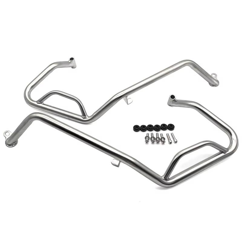GYTTAK Motorrad Motorschutzbügel Kompatibel Mit XADV750 2021 2022 Motorrad-Motorschutzrahmen-Schieberegler Stoßfänger-Fallschutz-Crash-Bar-Zubehör Motorrad-Stoßfänger(Silver,Lower) von GYTTAK
