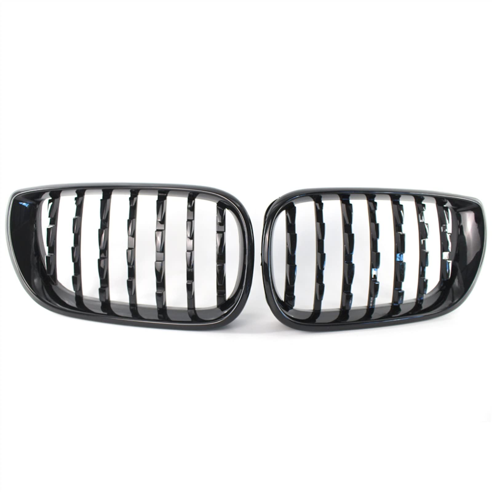 GYTTAK NierenGrill Kompatibel Mit 3er Für E46 4-Türer 2002 2003 2004 2005 Nierengitter Lufteinlass Grill Auto Frontgitter Stoßstange Motorhaube Obere Gitterabdeckung(Gloss Black) von GYTTAK