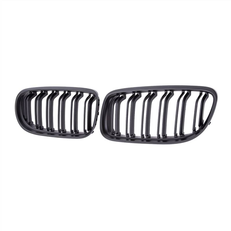 GYTTAK NierenGrill Kompatibel Mit 3er Für E90 2009 2010 2011 2012 Nierengitter Lufteinlass Grill Auto Frontgitter Stoßstange Motorhaube Obere Gitterabdeckung(Gloss Black) von GYTTAK