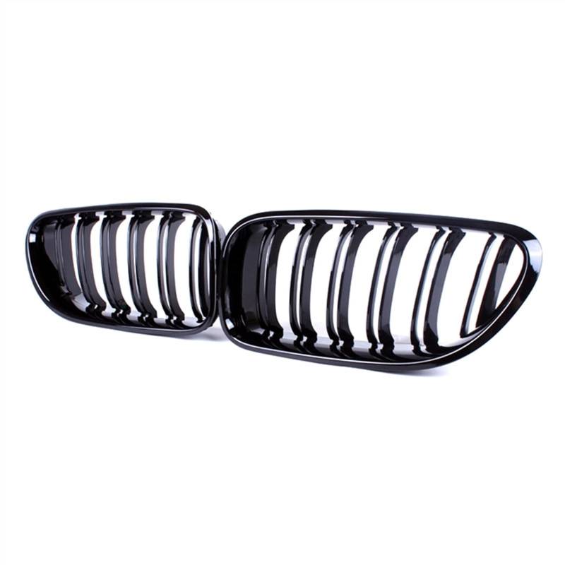 GYTTAK NierenGrill Kompatibel Mit 6er Für F06 F12 F13 M6 2012 2013 2014 Nierengitter Lufteinlass Grill Auto Frontgitter Stoßstange Motorhaube Obere Gitterabdeckung(Gloss Black) von GYTTAK