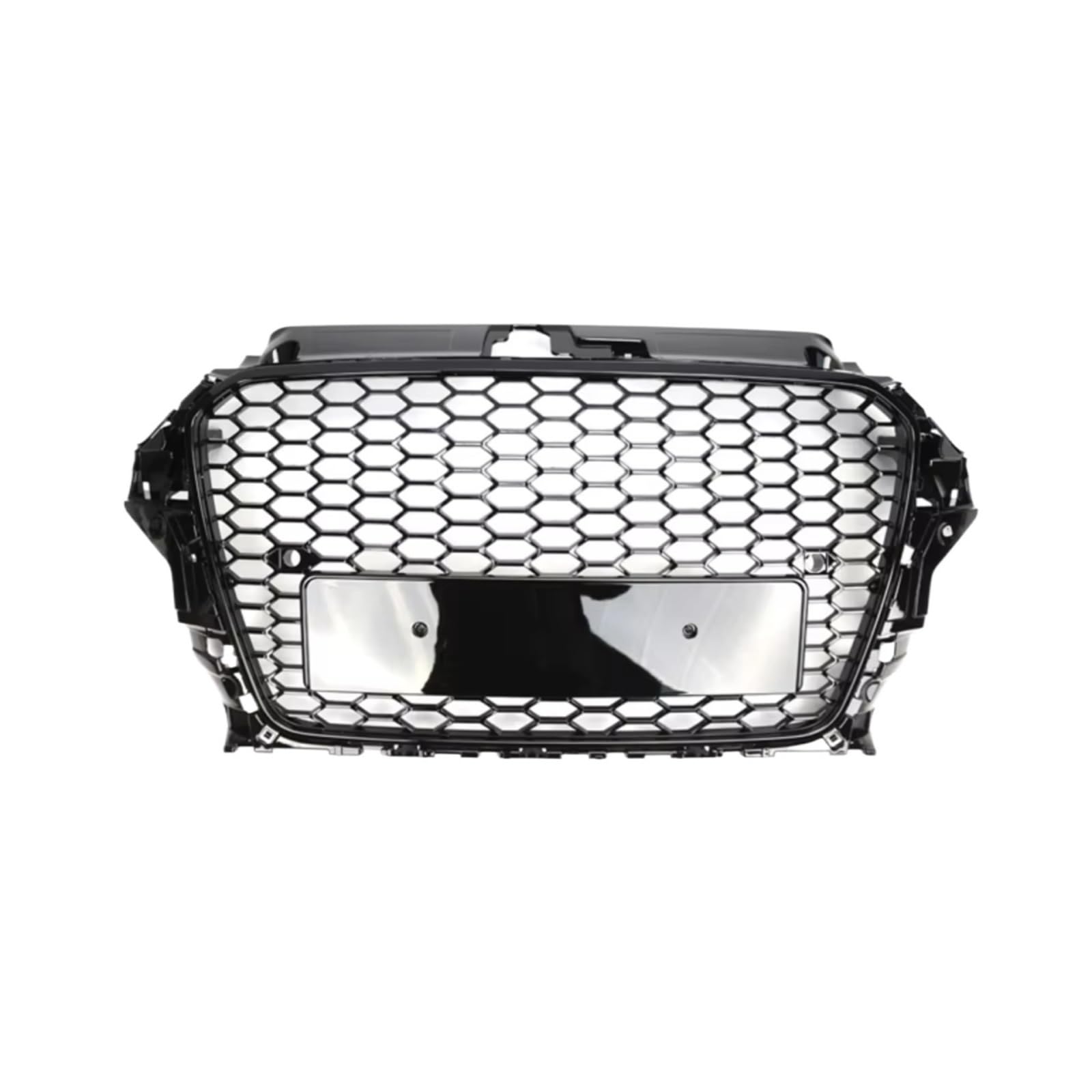 GYTTAK NierenGrill Kompatibel Mit A3 A4 B8 B8.5 A5 RS3 RS4 RS5 2008-2022 Auto-Frontstoßstangengrillhaube Wabengittergrill Mit Plattenhalter Autoteile(2013-2015 A3 RS3) von GYTTAK