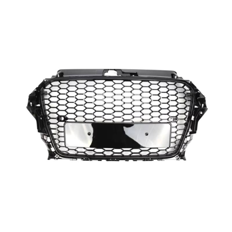 GYTTAK NierenGrill Kompatibel Mit A3 A4 B8 B8.5 A5 RS3 RS4 RS5 2008-2022 Auto-Frontstoßstangengrillhaube Wabengittergrill Mit Plattenhalter Autoteile(2013-2015 A3 RS3) von GYTTAK