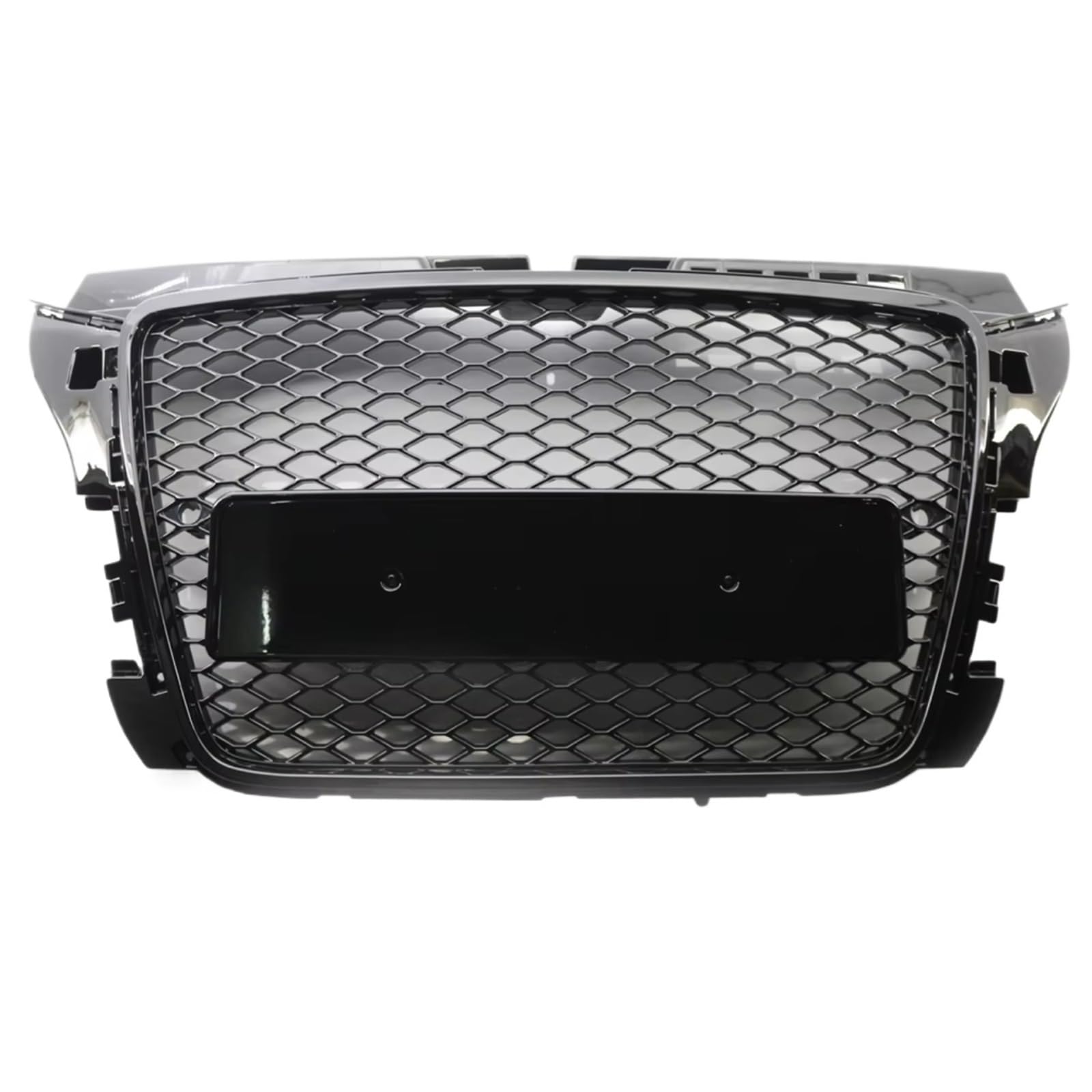 GYTTAK NierenGrill Kompatibel Mit A3 S3 8P 2008 2009 2010 2011 2012, Auto-Frontstoßstangen-Obergrill, Glänzend Schwarz, Renngitter, Waben-Grillabdeckung GYTTAK NierenGrill Kompatibel Mit A3 S3 8P 2008 2009 2010 2011 2012, Auto-Frontstoßstangen-Obergrill, Glänzend Schwarz, Renngitter, Waben-Grillabdeckung von GYTTAK