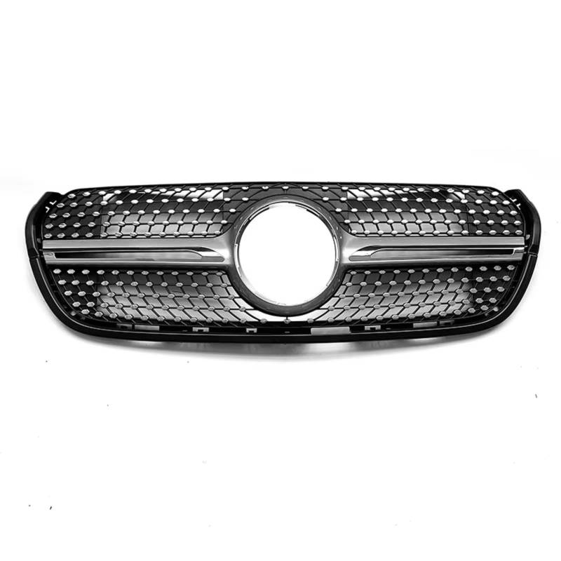 GYTTAK NierenGrill Kompatibel Mit Benz Für BR470 X470 W470 X-Klasse 2018 2019 2020 2021 2022 Auto Diamant Stil Front Stoßstange Kühlergrill Haube Racing Grill Front Grille(Silver) von GYTTAK