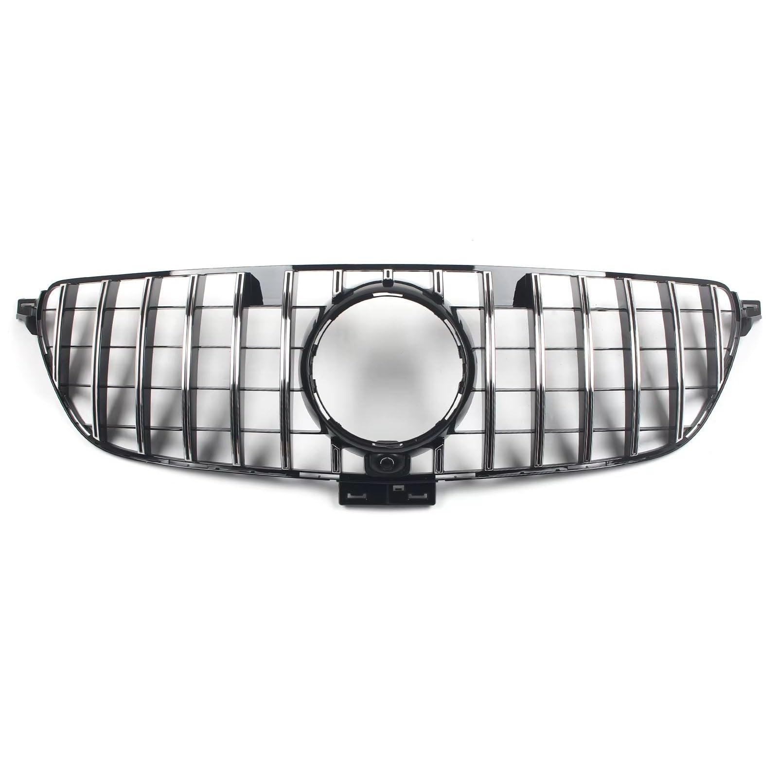 GYTTAK NierenGrill Kompatibel Mit Benz Für C292 W292 2016 2017 2018 2019, Auto-Frontstoßstangengrill, GT-Stil-Grill Mit Kameraloch, Haube, Kühler, Renngrill(Chrome) von GYTTAK
