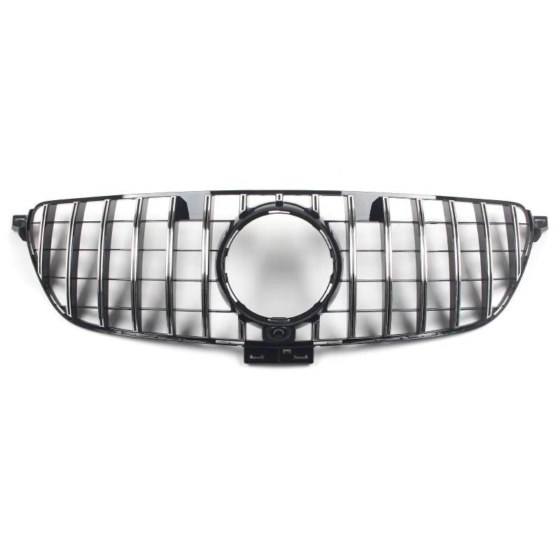 GYTTAK NierenGrill Kompatibel Mit Benz Für C292 W292 2016 2017 2018 2019, Auto-Frontstoßstangengrill, GT-Stil-Grill Mit Kameraloch, Haube, Kühler, Renngrill(Chrome) von GYTTAK