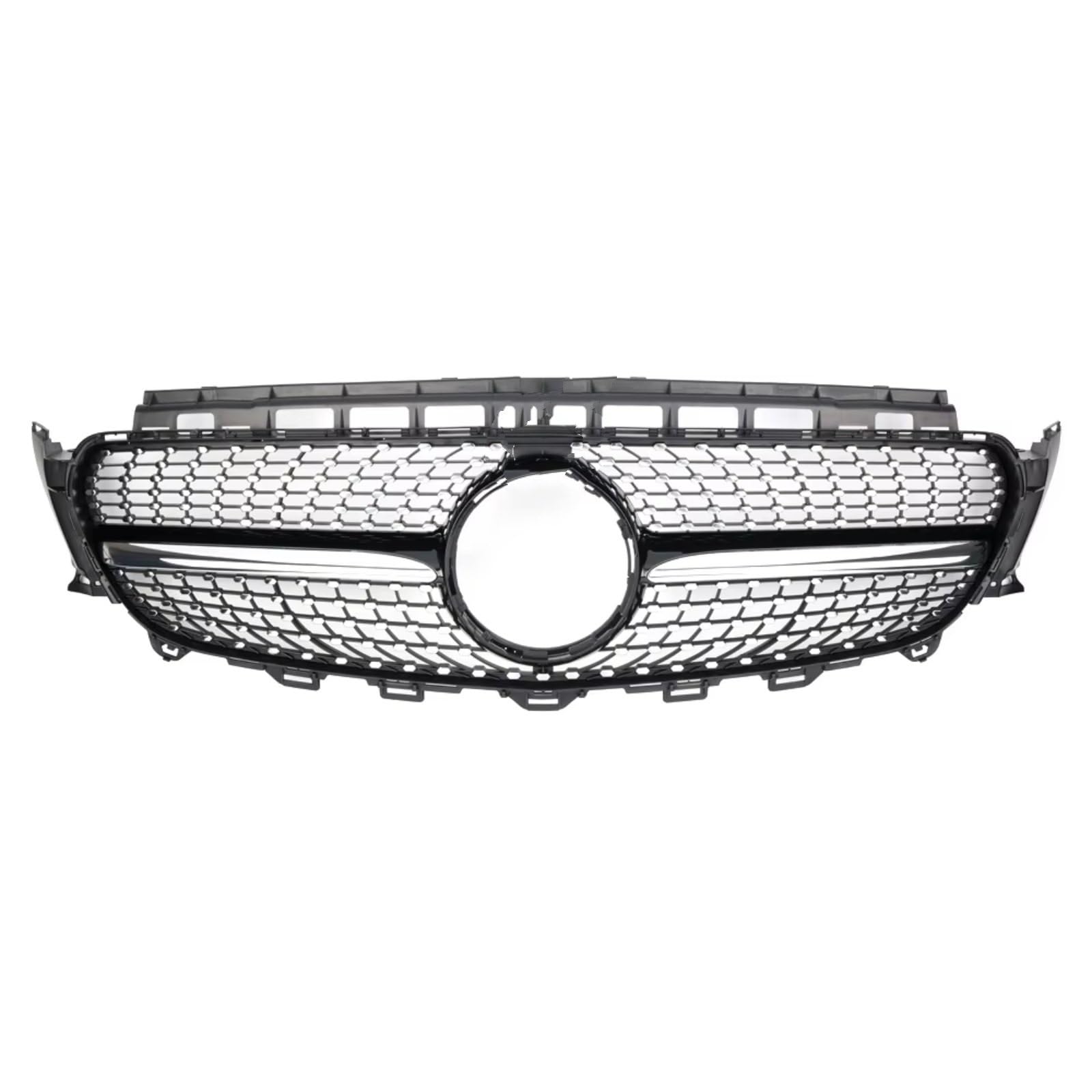 GYTTAK NierenGrill Kompatibel Mit Benz Für W213 C238 2016 2017 2018 2019 Für E180 E200 E220 E300 E350 E400 E450 Auto-Frontstoßstange Renngitter Frontgrill(Black,Diamonds) von GYTTAK